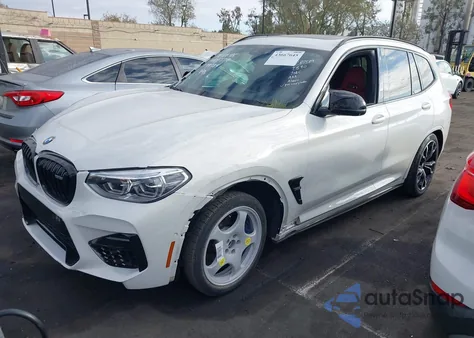 2021 BMW X3 M z USA, uszkodzony, nr VIN 5YMTS0C03M9E99584